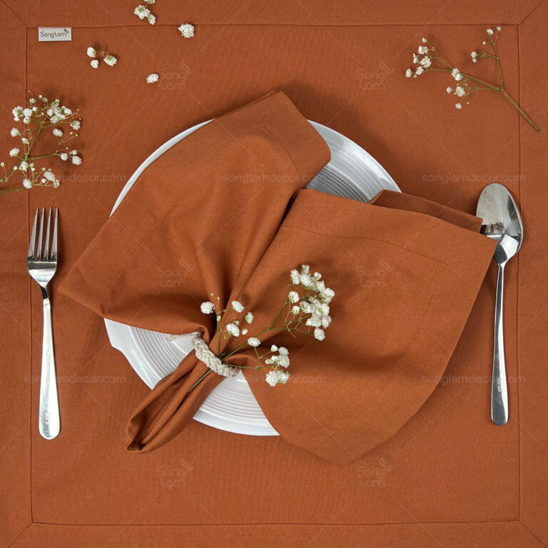 Linen là chất liệu làm khăn napkin phổ biến