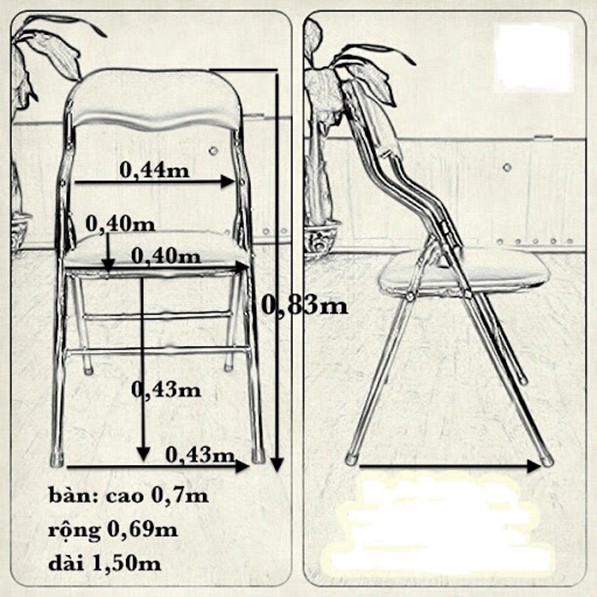 Đo đạc ghế cẩn thận