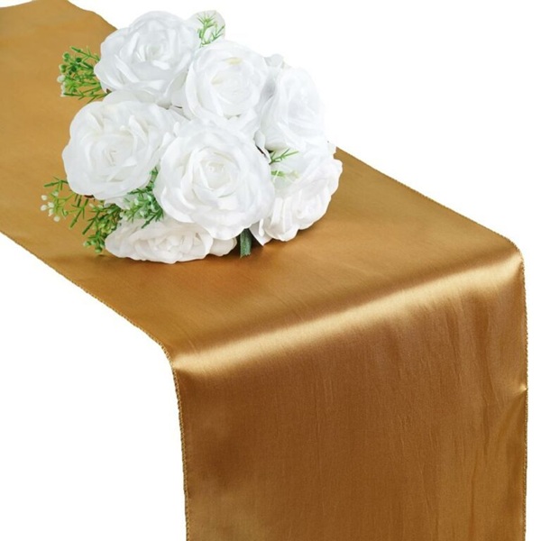 Table runner vải satin