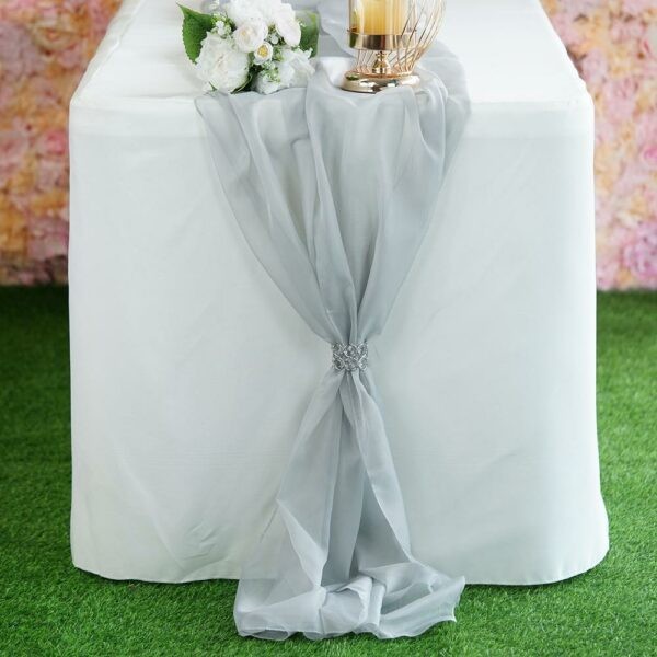 Table runner vải voan