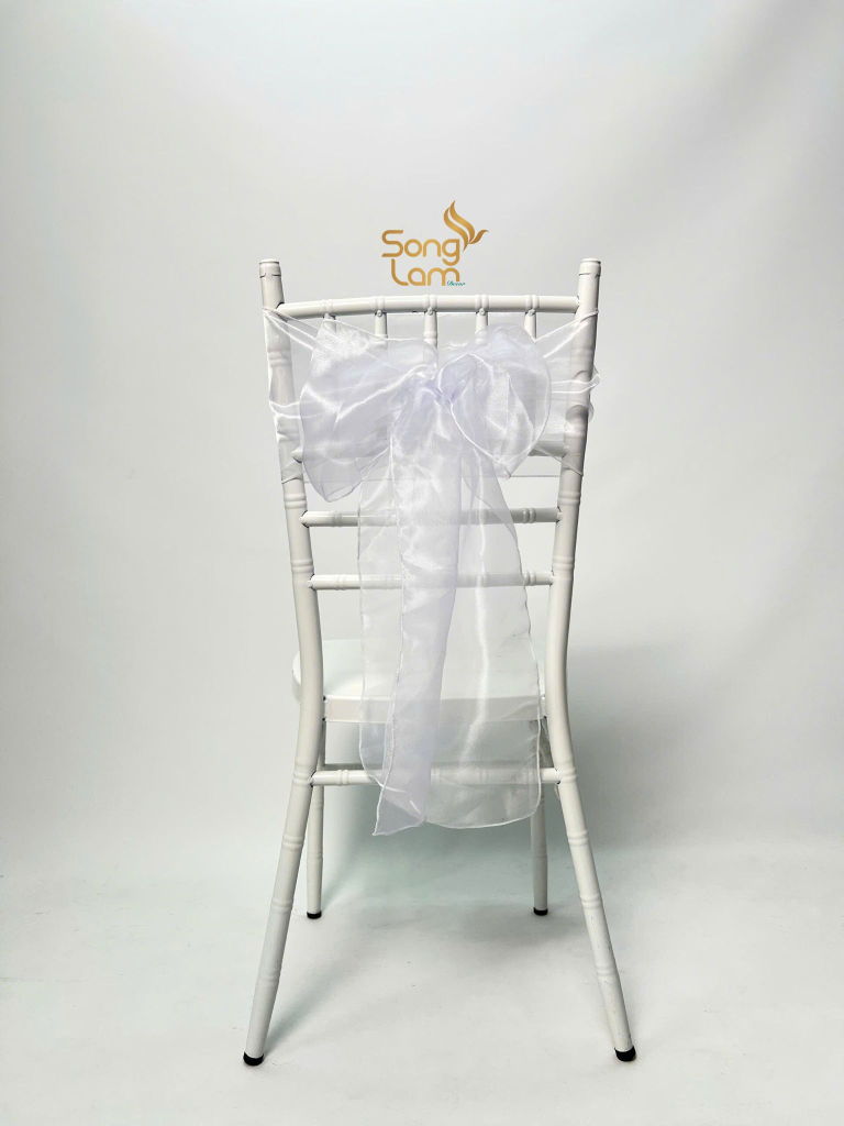 Nơ ghế voan (organza / sheer)