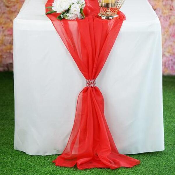 Khăn table runner vải voan