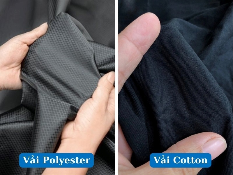 Chi tiết so sánh chất liệu khăn trải bàn Cotton và Polyester