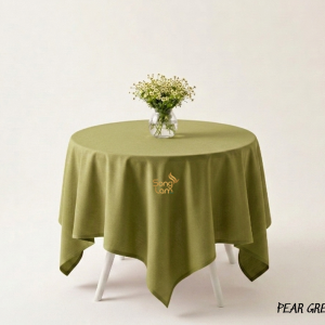 Khăn Bàn Linen 130x130cm Cao Cấp - Sang Trọng, May Chất Lượng